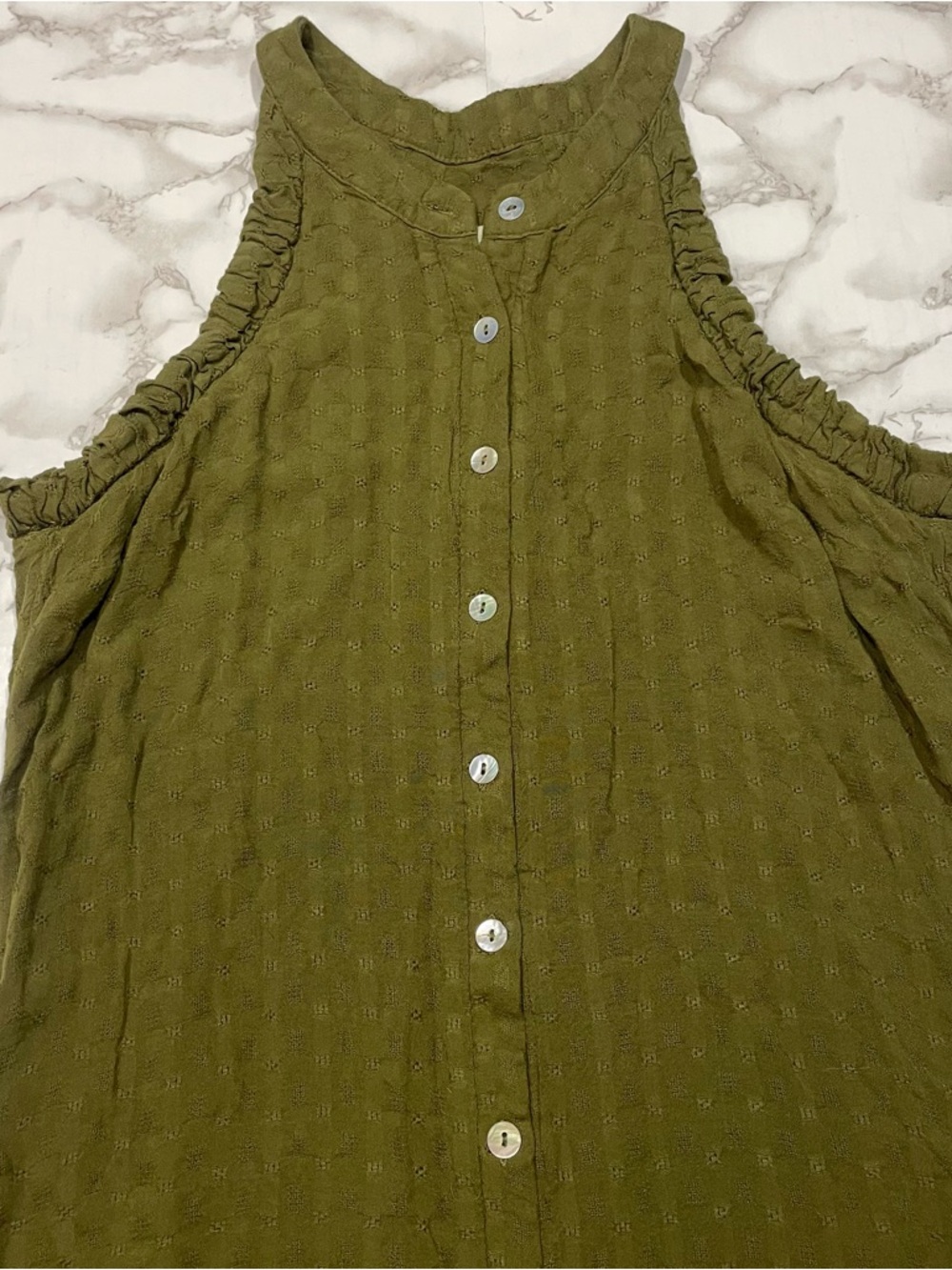 Larke by Anthropologie Lucretia Shift Dress in Green